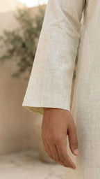 Tabaya Signature Thobe - Off White For Men