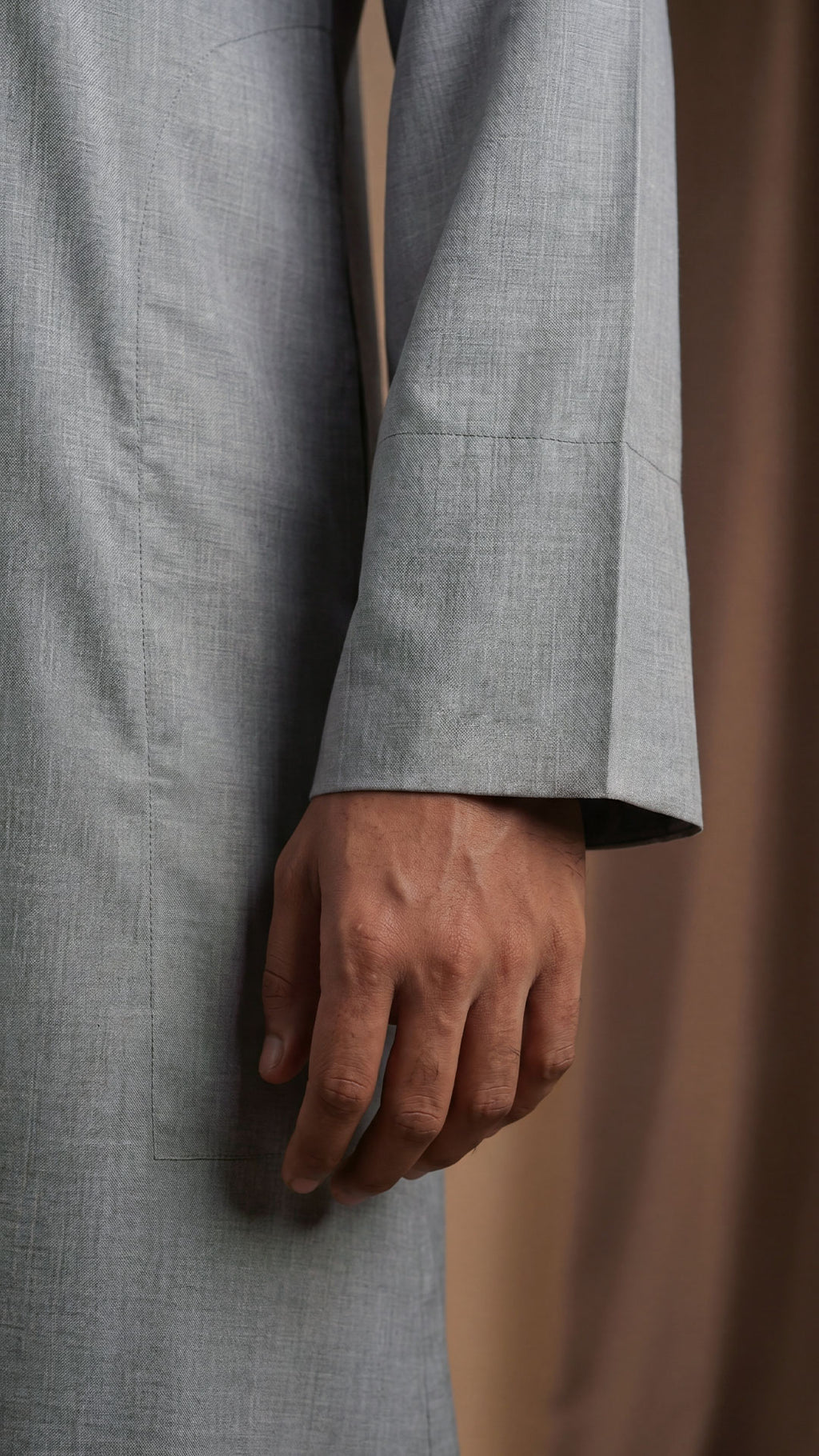 Tabaya Signature Thobe - Grey For Men