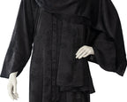 Leyana Black Color Round Neck Abaya For Female
