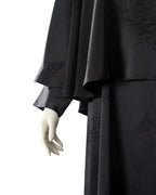 Leyana Black Color Round Neck  Abaya For Female