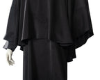 Leyana Black Color Round Neck  Abaya For Female