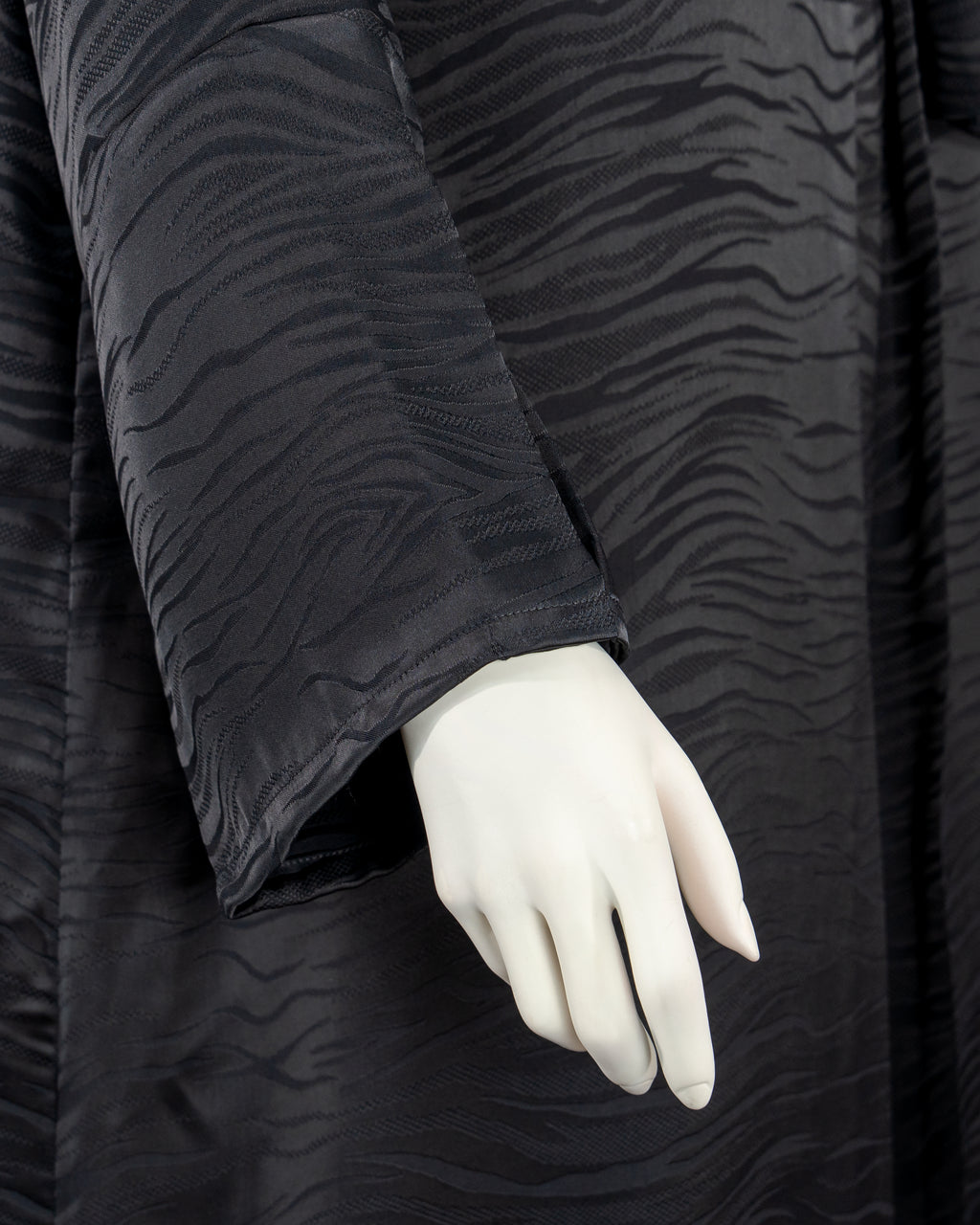 Leyana Black Color Round Neck Abaya For Female