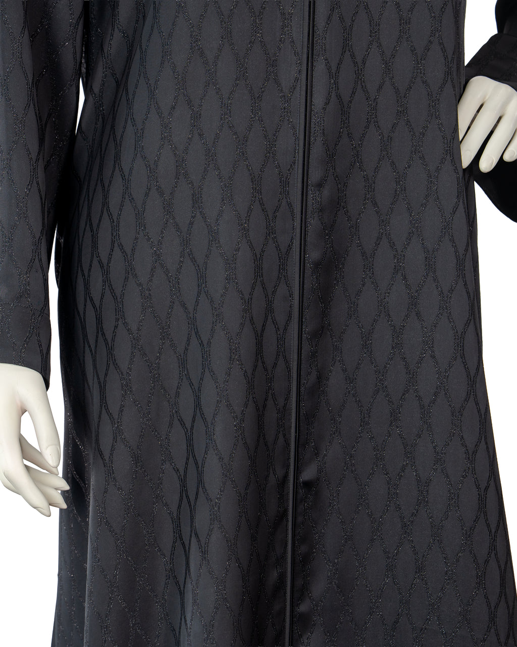 Inaya Black Color Round Neck Abaya For Female