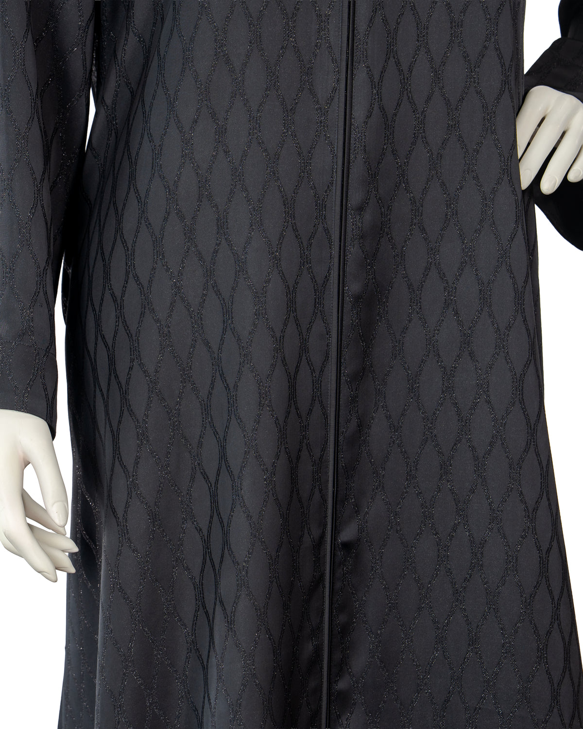 Inaya Black Color Round Neck Abaya For Female