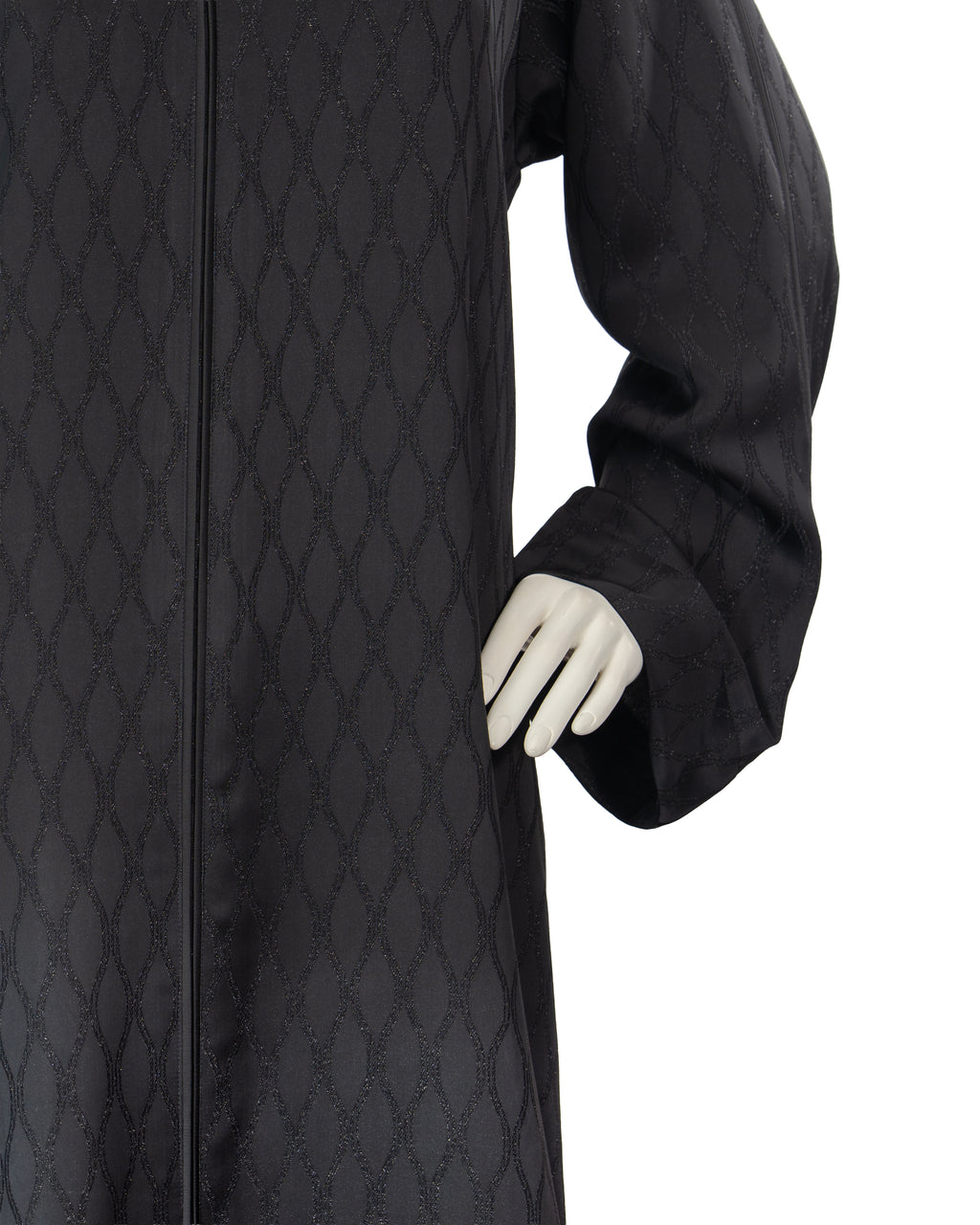 Inaya Black Color Round Neck Abaya For Female