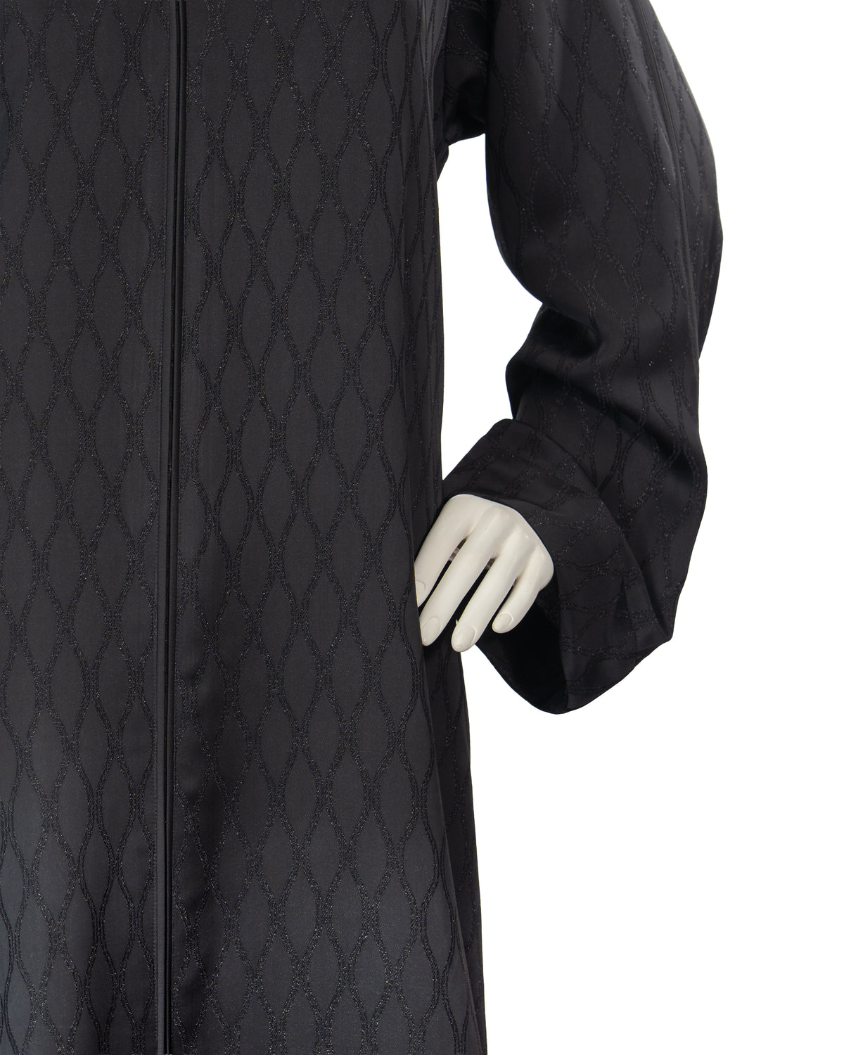 Inaya Black Color Round Neck Abaya For Female