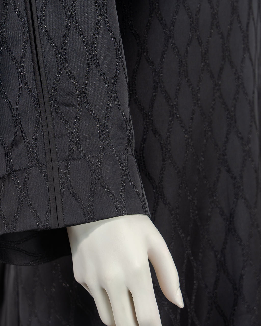 Inaya Black Color Round Neck Abaya For Female