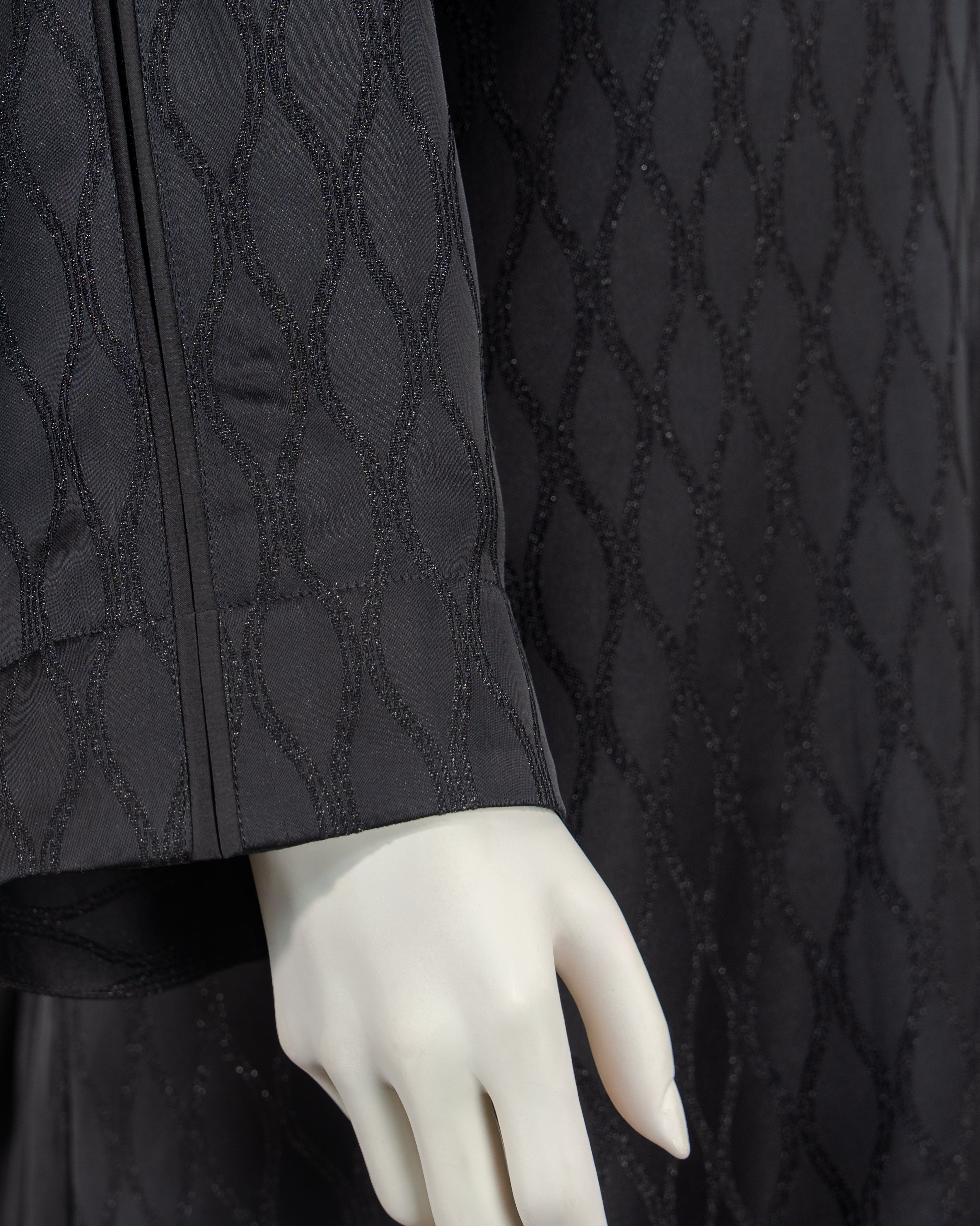 Inaya Black Color Round Neck Abaya For Female