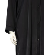 Eyana Black Color V-Neck Abaya For Female