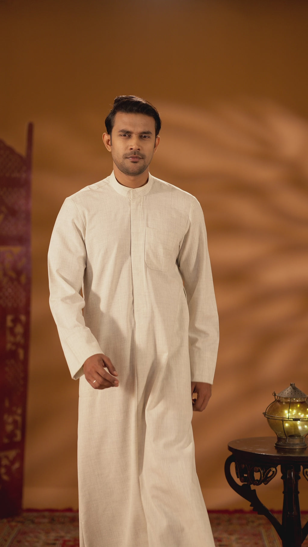 Tabaya Signature Thobe - Off White For Men